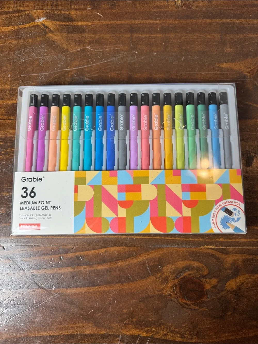 NWT Grabie medium point erasable gel pen set of 36